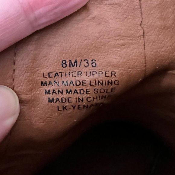 Lucky Brand "Yenata" leather wedge booties - Picture 7 of 8